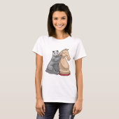 Badger Chess piece Knight Chess T-Shirt (Vorne ganz)