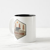 Badger Creek Wilderness Oregon Bear Zweifarbige Tasse (Vorderseite Links)