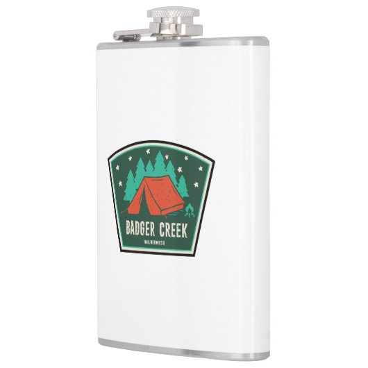 Badger Creek Wilderness Oregon Camping Flachmann (Links)