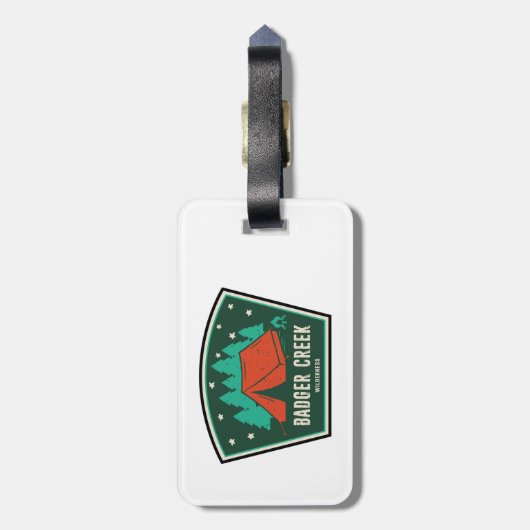 Badger Creek Wilderness Oregon Camping Gepäckanhänger (Rückseite vertikal)