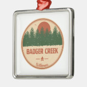 Badger Creek Wilderness Oregon Ornament Aus Metall (Links)
