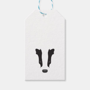 Badger Face-Silhouette Geschenkanhänger