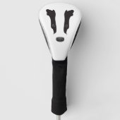 Badger Face-Silhouette Golf Headcover (Vorderseite)
