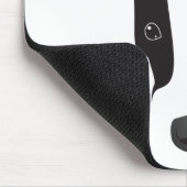 Badger Face-Silhouette Mousepad (Ecke)