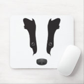 Badger Face-Silhouette Mousepad (Mit Mouse)