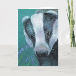 Badger Fine Art Malerei Alltagskarte Karte