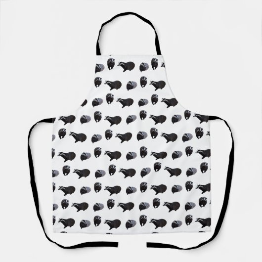 Badger Frenzy auf der ganzen Print-Schürze Schürze (Vorderseite)