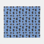Badger Frenzy Fleece Blanket (blau) (Vorderseite (Horizontal))