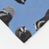 Badger Frenzy Fleece Blanket (blau) (Ecke)