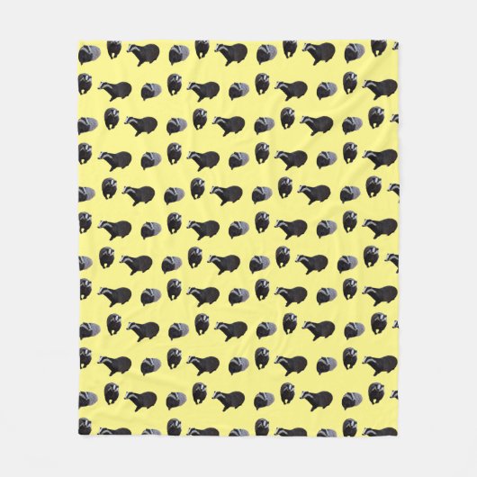 Badger Frenzy Fleece Blanket (Gelb) (Vorderseite)