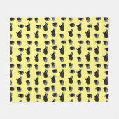 Badger Frenzy Fleece Blanket (Gelb) (Vorderseite (Horizontal))
