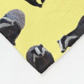 Badger Frenzy Fleece Blanket (Gelb) (Ecke)