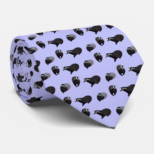 Badger Frenzy Krawatte (Lilac) (Gerollt)