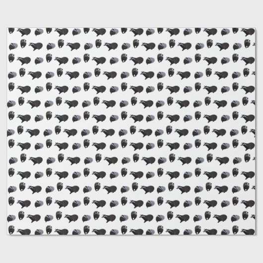 Badger Frenzy Wrapping Paper (Farbe auswählen) Geschenkpapier (Flach)