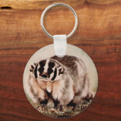 Badger, Gemälde von DiDi Schlüsselanhänger (Vorderseite)