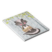 Badger- Holzfreunde - Aquarellbilder Notizblock (angewinkelt)