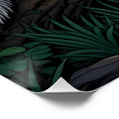 Badger in Enchanted Forest Poster (Ecke)