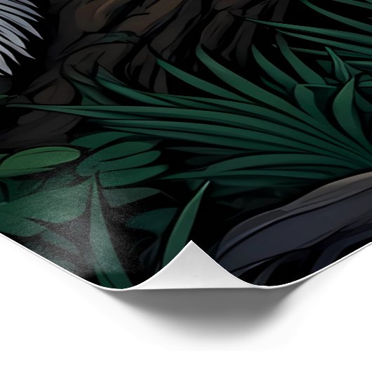 Badger in Enchanted Forest Poster (Ecke)