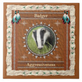 Badger - Keramik für Aggressivität Fliese (Vorderseite)