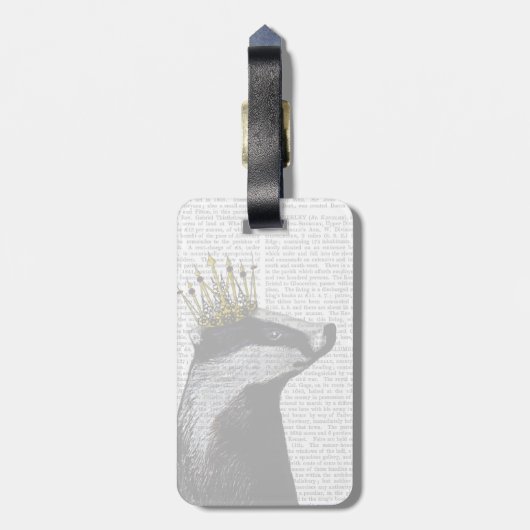 Badger King Gepäckanhänger (Rückseite vertikal)