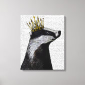 Badger King Leinwanddruck (Vorderseite)