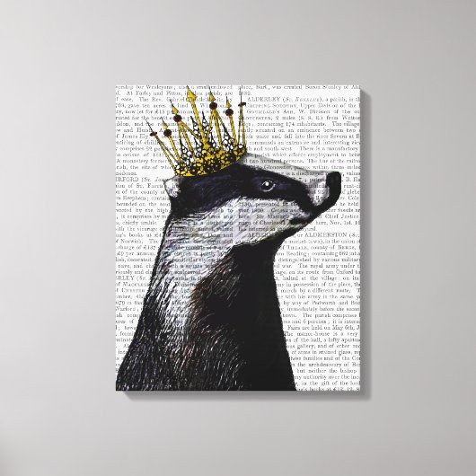Badger King Leinwanddruck (Vorderseite)