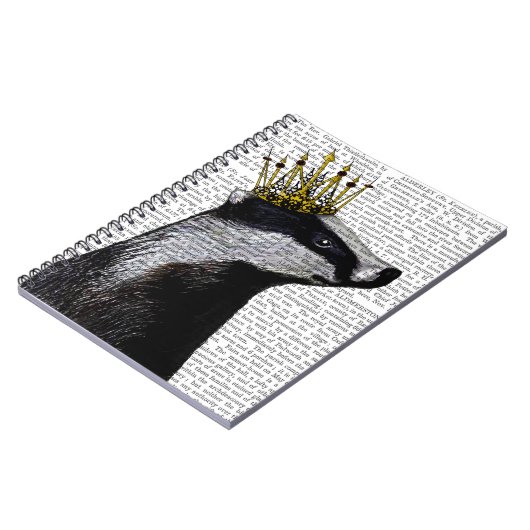 Badger King Notizblock (Linke Seite)