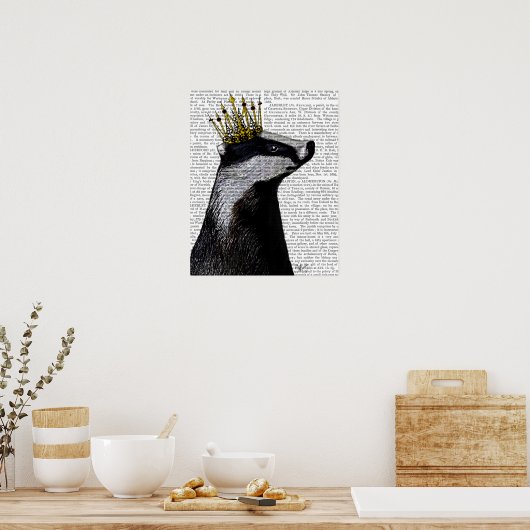 Badger King Poster (Küche)