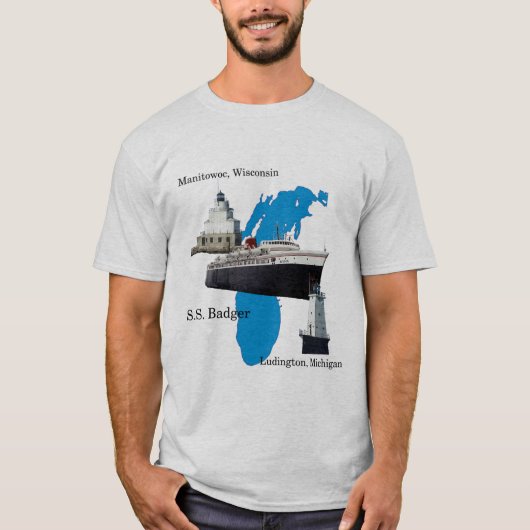 Badger Lake Michigan Shirt (Vorderseite)