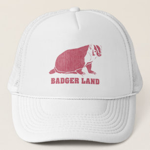 Badger Land Vintage abgenutzt Truckerkappe
