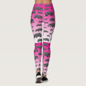 Badger Leggings Pink Fade (Rückseite)