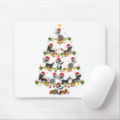 Badger Lights Xmas Santa Badger Christmas Tree  Mousepad (Mit Mouse)