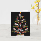 Badger Lights Xmas Santa Badger Christmas Tree T S Karte (Gelbe Blume)