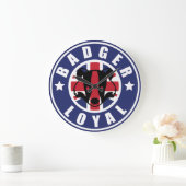 Badger Loyal Clock Große Wanduhr (Zuhause)