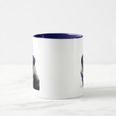 Badger mit Blue Top Hat und Mustache Tasse (Zentrum)