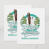 Badger Mountain Waterville Ski Logo (Vorne/Hinten)