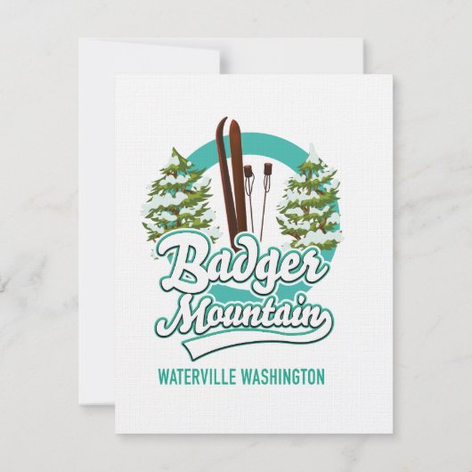 Badger Mountain Waterville Ski Logo (Rückseite)