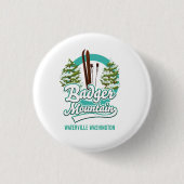 Badger Mountain Waterville Ski Logo Button (Vorderseite)