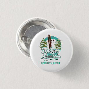 Badger Mountain Waterville Washington Ski Logo Button