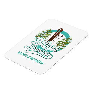 Badger Mountain Waterville Washington Ski Logo Magnet