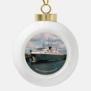 Badger National Historic Sehenswürdigkeit Keramik Kugel-Ornament