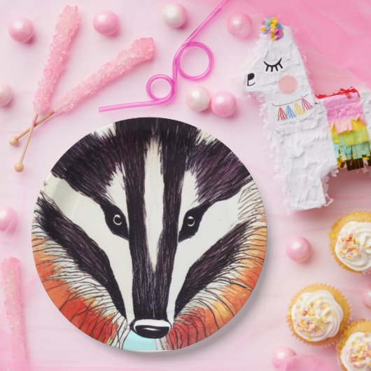 Badger Pappteller (Party)