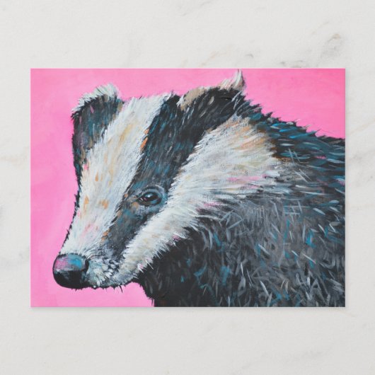 Badger Postkarte (Vorderseite)