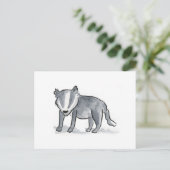 Badger Postkarte (Stehend Vorderseite)
