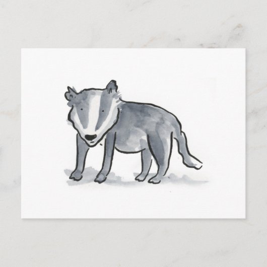 Badger Postkarte (Vorderseite)