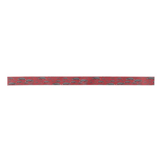 Badger Ribbon Red Satinband (Vorderseite)