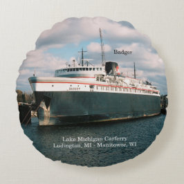 Badger Rundkissen Rundes Kissen