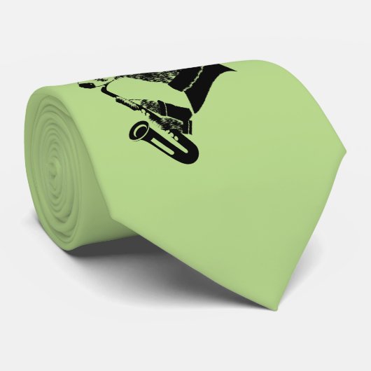 Badger Saxophon Krawatte (Gerollt)