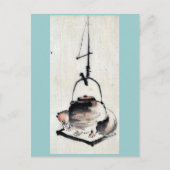 Badger Teekessel Ukiyoe Postkarte (Vorderseite)