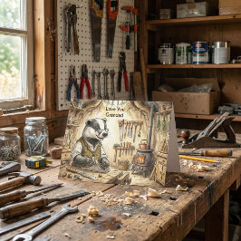 Badger Tool Shed Workshop | Grandad Karte